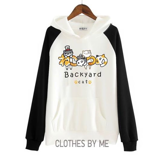 เสื้อกันหนาว ลาย Neko Atsume