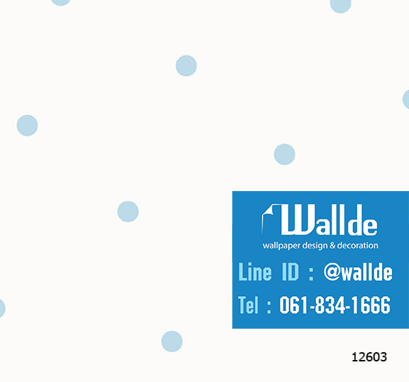 วอลเปเปอร์ห้องเด็ก วอลเปอร์ลายการ์ตูน ลายจุด