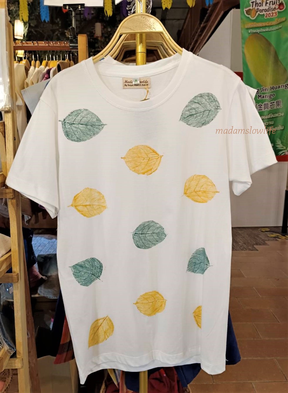 เสื้อยืด100%Cotton งานพิมพ์มือสีปลอดสารพิษ มีSize:S,M,L,XL