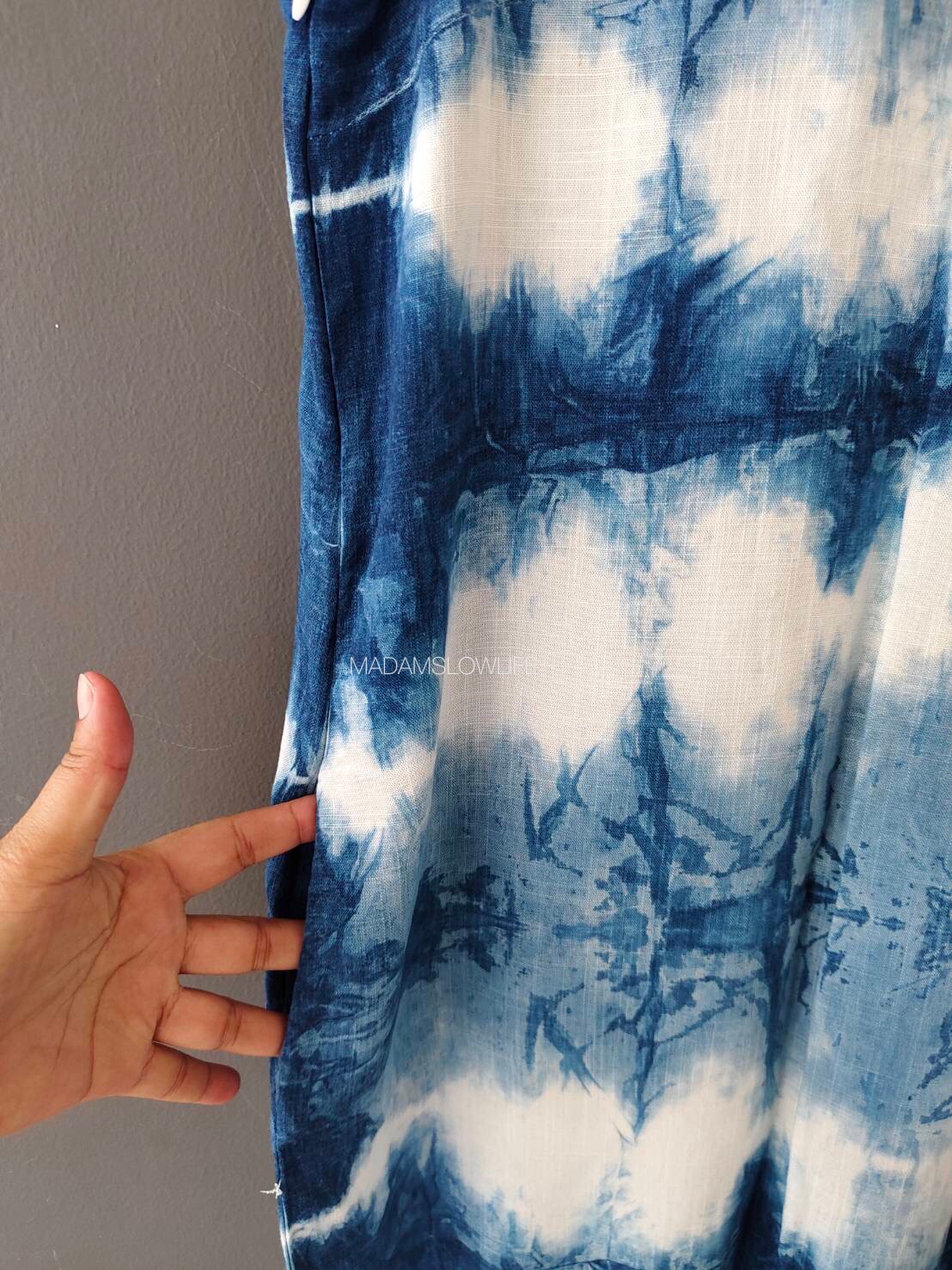 เดรสคอตตอน ย้อมครามธรรมชาติ