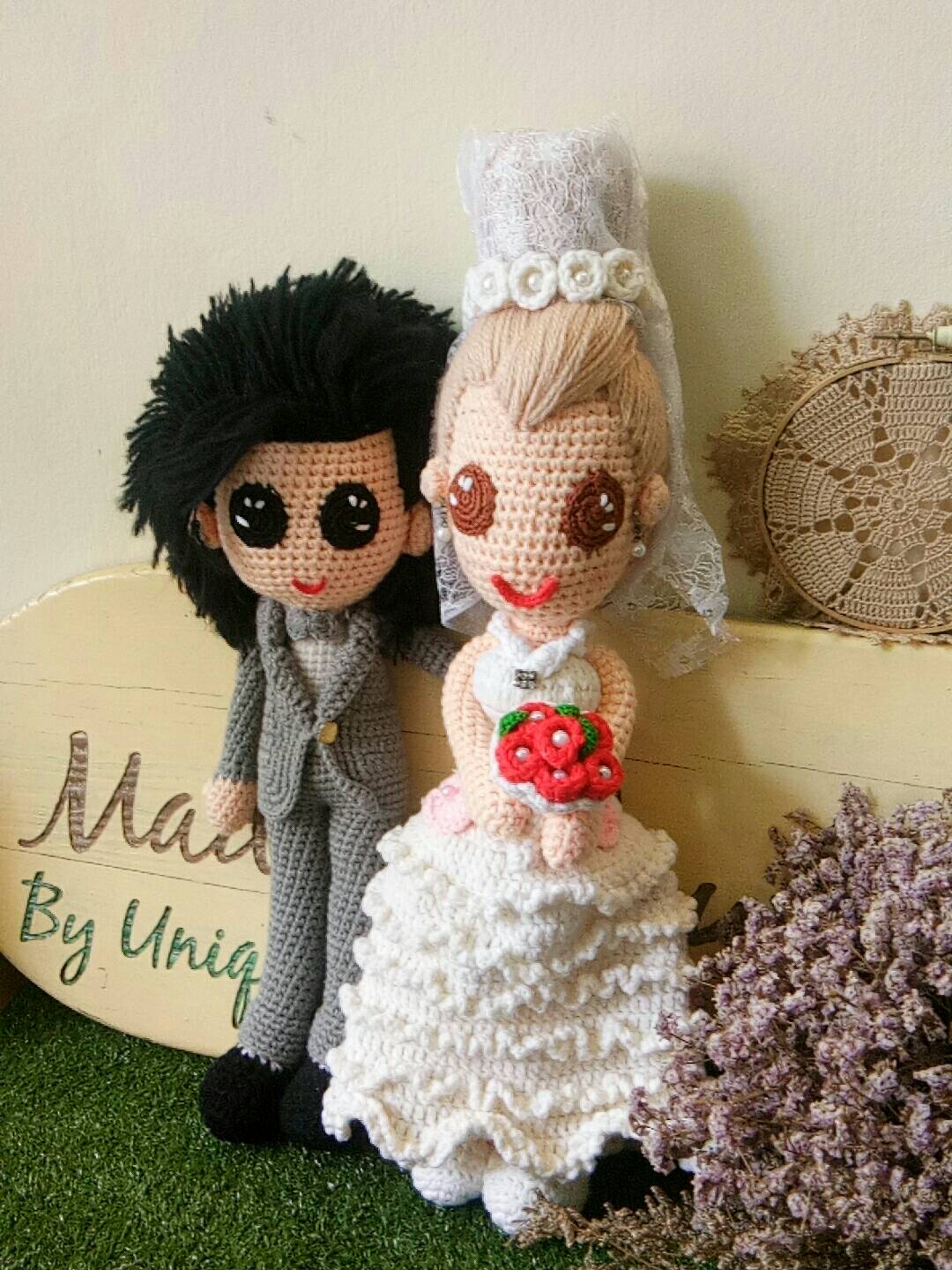 ตุ๊กตาถักโครเชต์ไหมพรม Lover doll4