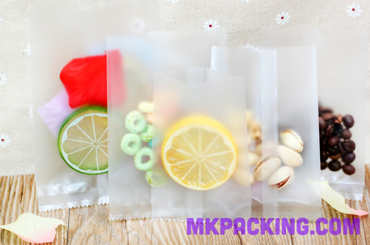 ถุงซีล 3 ด้าน -- ซองพลาสติกขุ่น ขอบหยัก