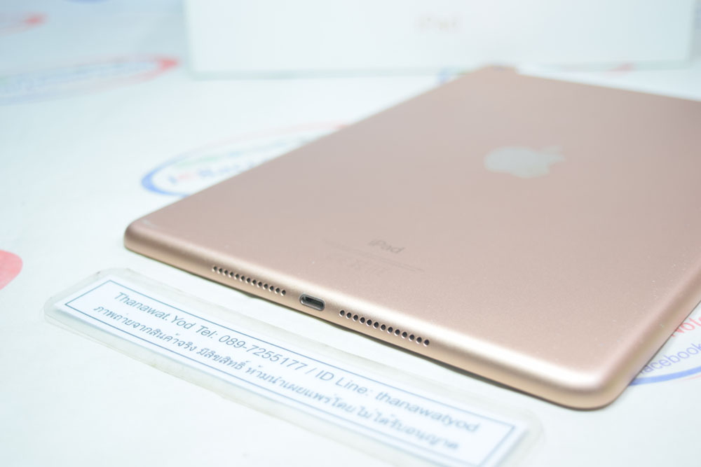 ขาย iPad Gen 6 128GB Wifi+Cellular Gold ใส่ซิมได้ ศูนย์ไทย แบตปกติ ครบกล่อง