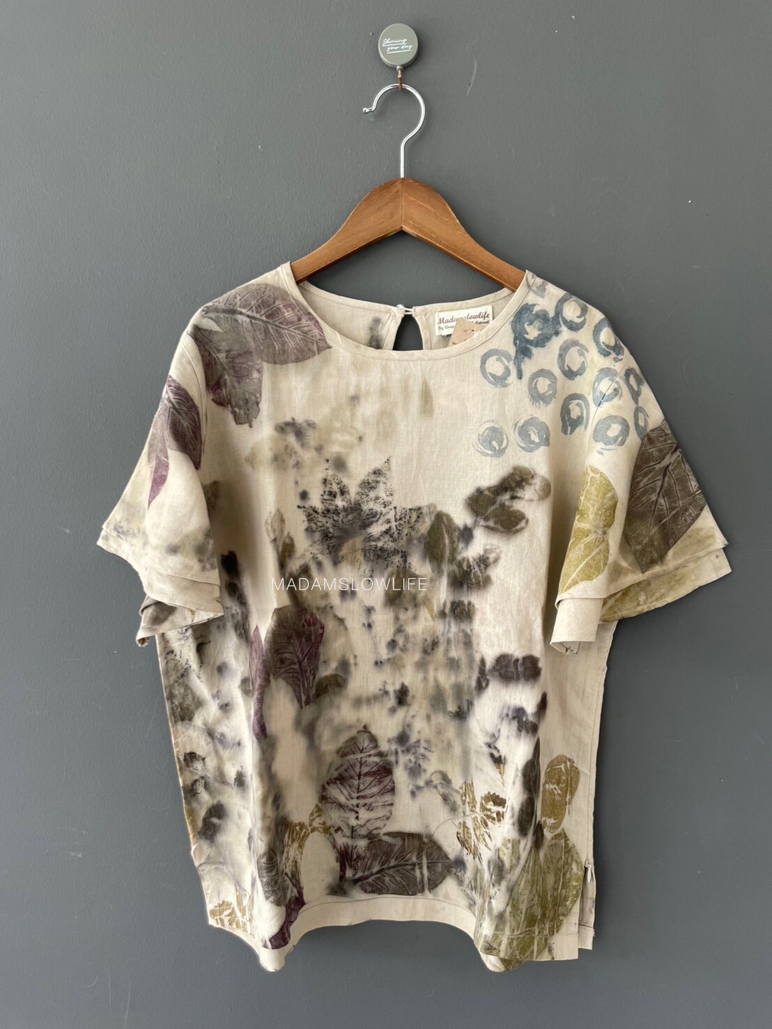 เสื้อลินิน ECO Print Size อก 42 นิ้ว