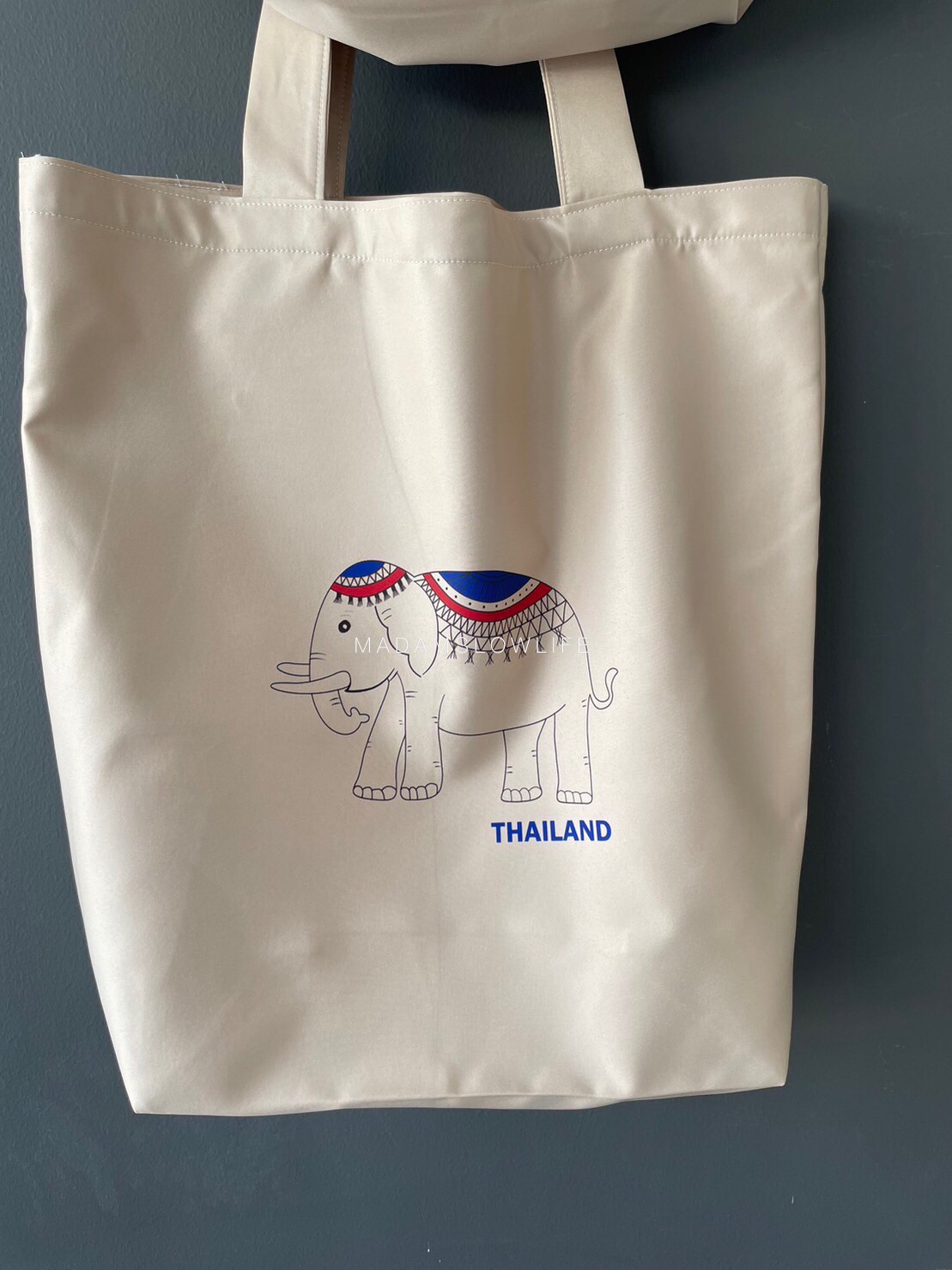 กระเป๋าผ้าพิมพ์ลายช้างไทยแลนด์