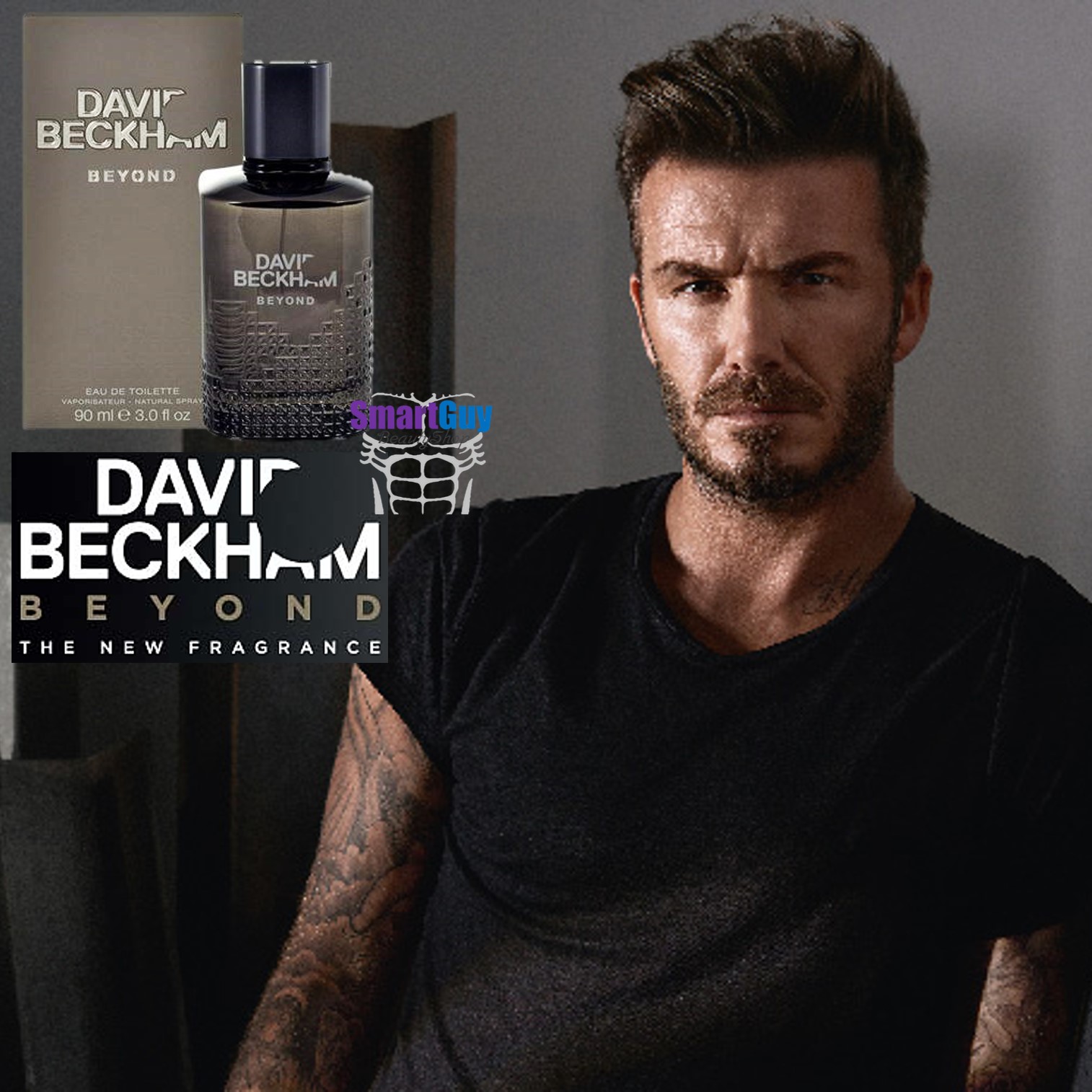 David Beckham BEYOND Eau De Toilette Vaporisateur Spray 90ml. น้ำหอมลิขสิทธิ์แท้จากเดวิด เบคแฮมกลิ่นหอมเย็นสำหรับผู้ชายสปอร์ตแมนผสานความเซ็กซี่น่าค้นหา สินค้านำเข้าของแท้ 100%