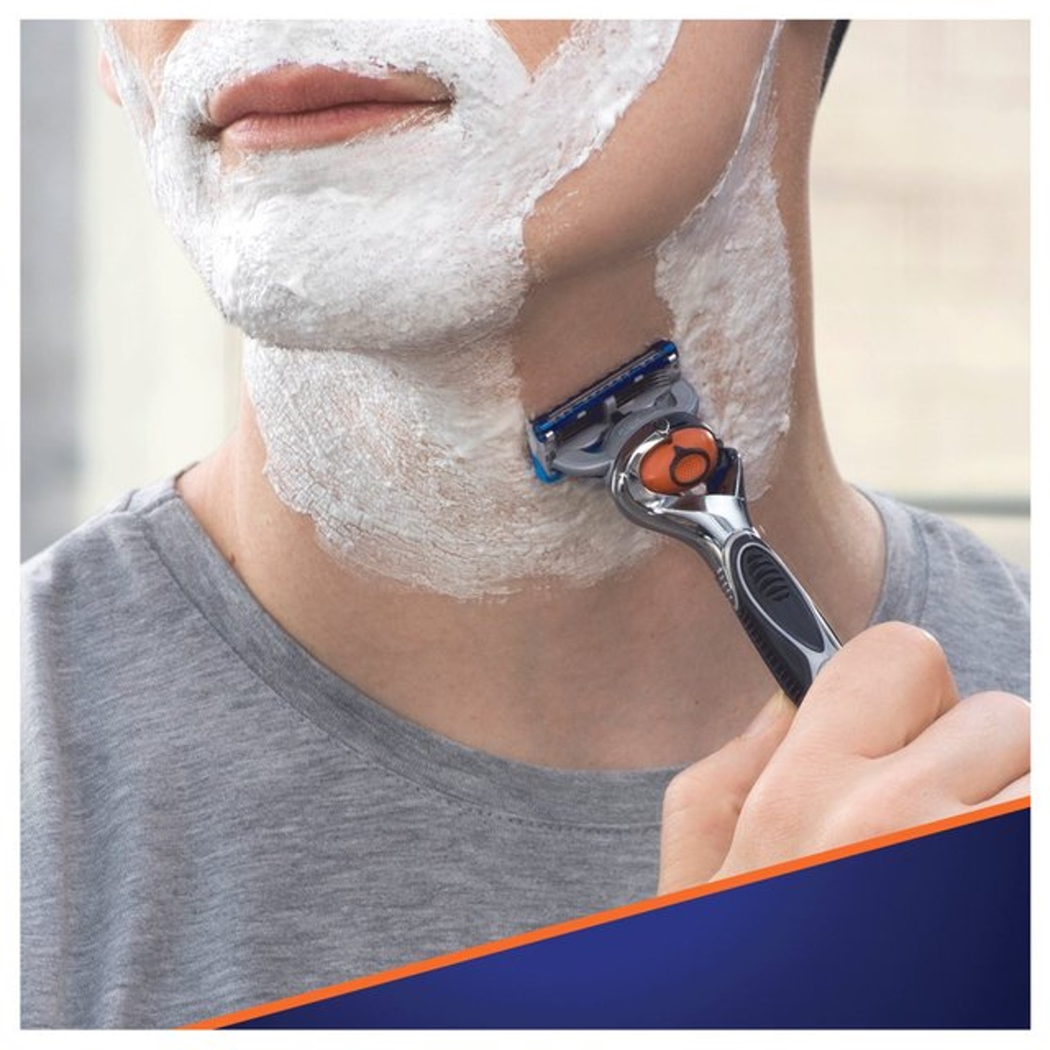 Gillette Fusion ProGlide 5 Power Men's Razor มีดโกนระบบสั่นรุ่นพิเศษ 5 ใบมีดหมุนได้รอบด้านสินค้านำเข้าจากออสเตรเลีย