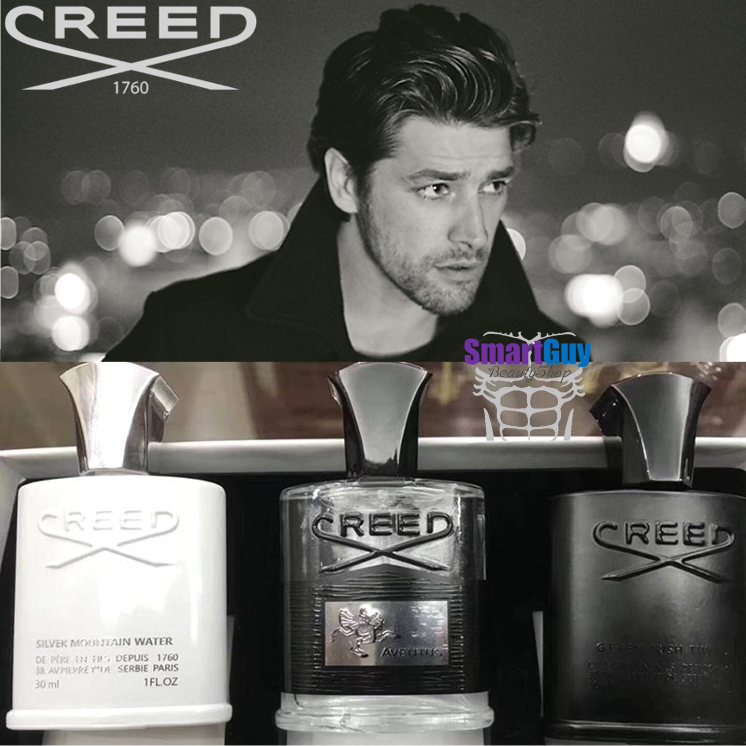 CREED De Pere En Fils Depuis 1790 Set 30ml.x3 เซ็ตน้ำหอมผู้ชายหลายบุคลิกรวม 3 กลิ่น ปรับลุคไฮโซหรูหรา/เซ็กซี่ร้อนแรง/หนุ่มมั่นเกินร้อย/หนุ่มขี้อายนิ่งขรึม/หนุ่มลึกลับ เปลี่ยนได้หลายสไตล์หลากอารมณ์