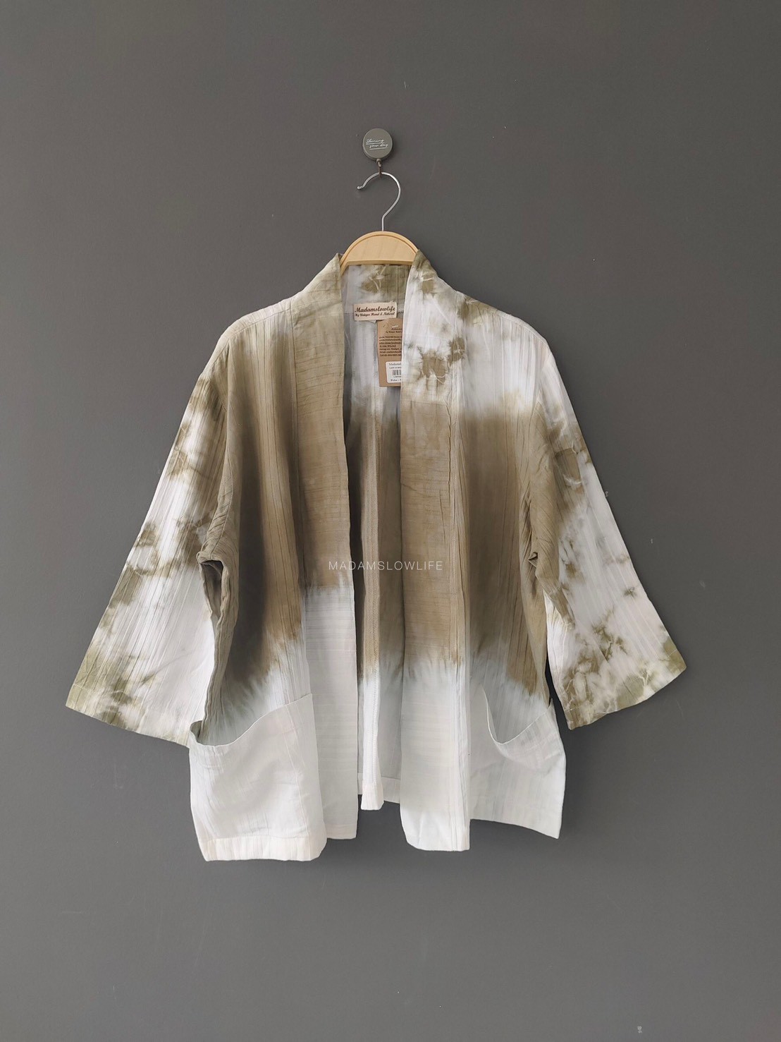 เสื้อคลุมยูกาตะ มี 3 สีคราม น้ำตาล เขียวขี้ม้า size: F