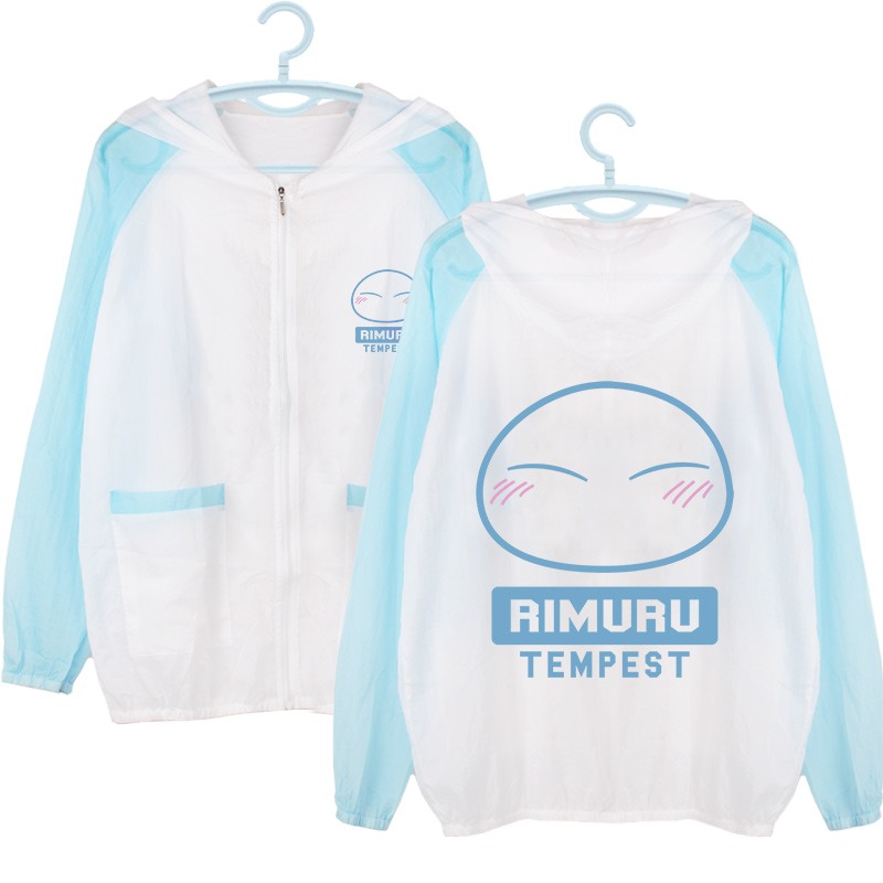 เสื้อแจ็คเก็ตกันแดด+กันละอองฝน ลาย Rimuru Tempest เกิดใหม่ทั้งทีก็เป็นสไลม์ไปซะแล้ว