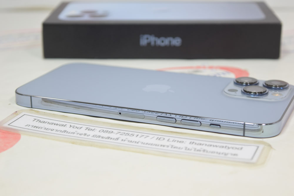 ขาย iPhone 13 ProMax 256GB Sierra blue ศูนย์ไทย เครื่องเดิมๆ แบตยังดี ครบกล่อง
