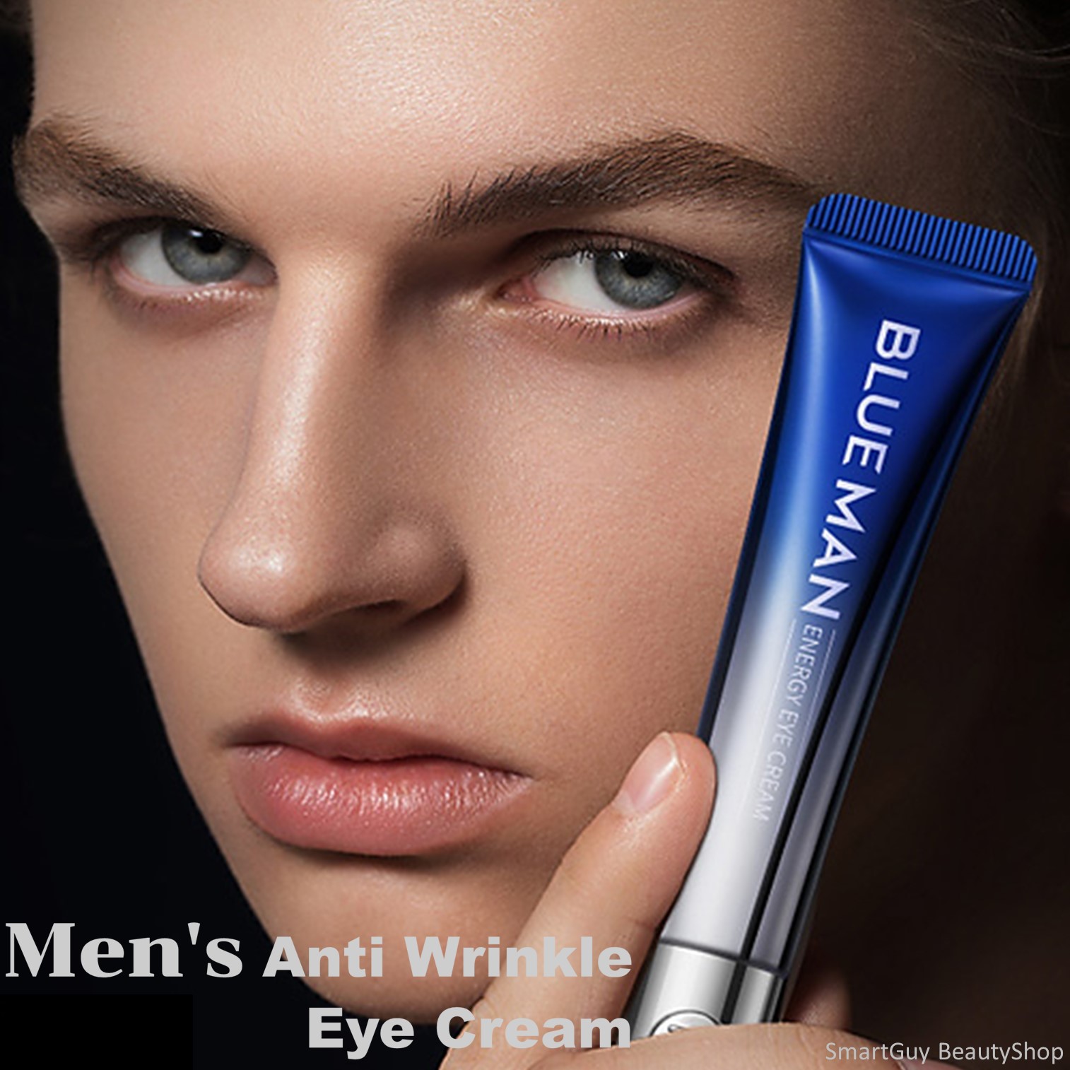 BLUE MAN Black Circle Removal Men's Anti Wrinkle Eye Cream ครีมบำรุงผิวรอบดวงสูตรพิเศษสำหรับผู้ชาย