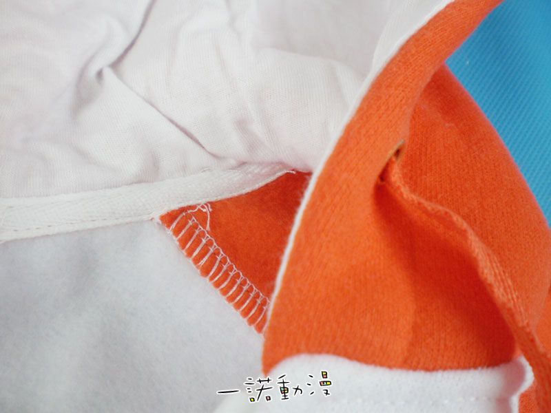 เสื้อฮู้ดรีบอร์น ชุดซึนะ (สีส้มขาว)