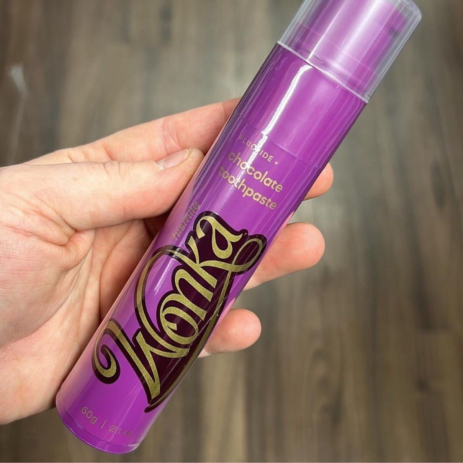 Hismile Wonka Chocolate Toothpaste Special Edition 60g ยาสีฟันรสช็อคโกแลตสูตรพิเศษสินค้านำเข้าจากออสเตรเลียของแท้พร้อมส่ง