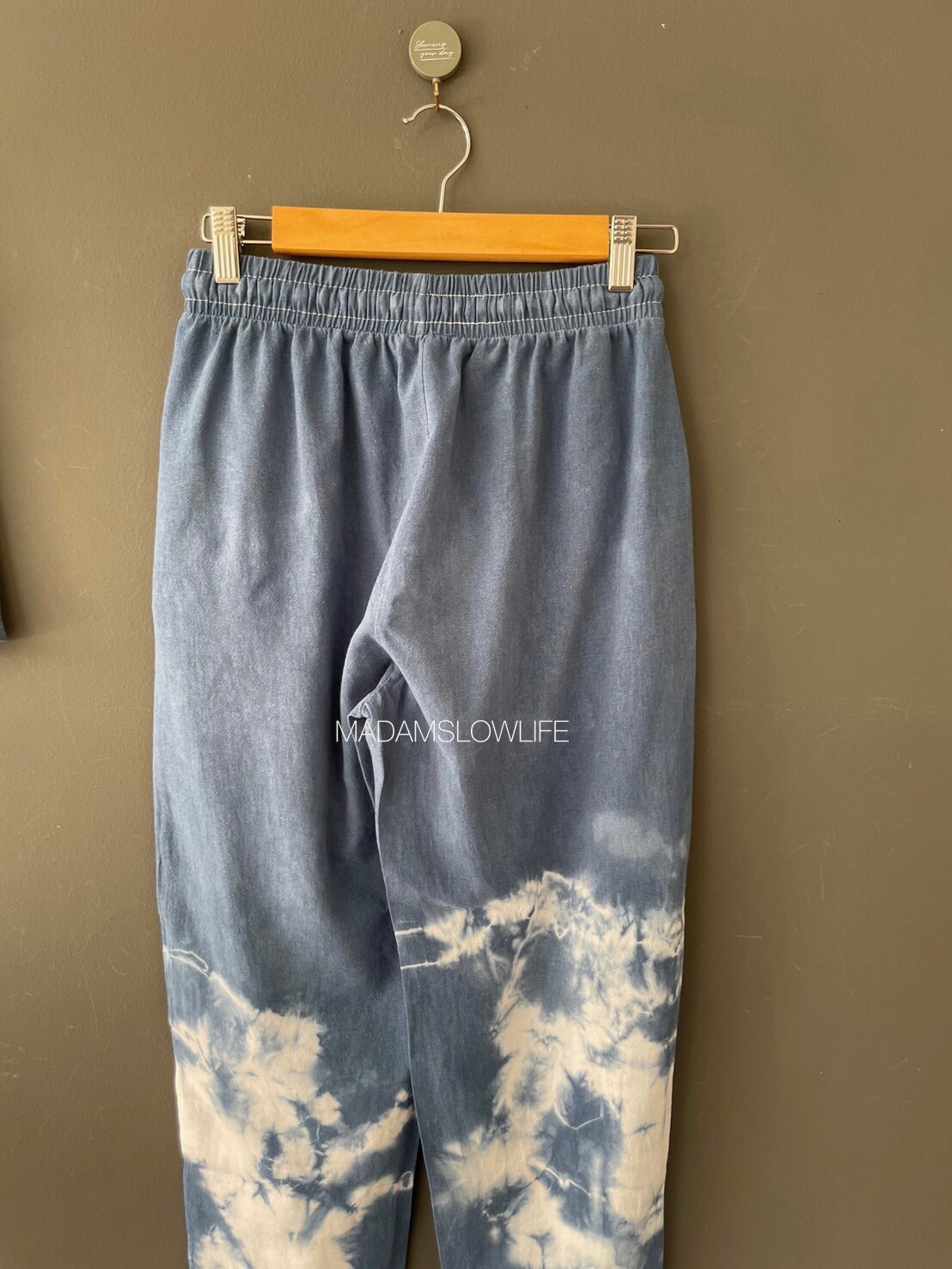 กางเกงขายาวย้อมสีปลอดสารพิษ Size F