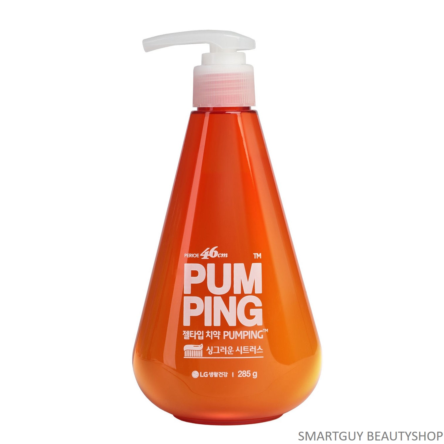 PERIOE 46cm PumPing Gel Type CITRUS Toothpaste 285g ยาสีฟันเนื้อเจลทำความสะอาดช่องปากได้อย่างหมดจดสูตรพิเศษจากเกาหลี