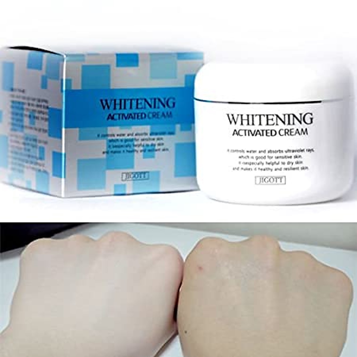 Jigott Whitening Activated Cream 100g ครีมบำรุงผิวหน้าสูตรใหม่จากเกาหลีของแท้เพื่อผิวหน้ากระจ่างใสแลดูอ่อนกว่าวัย