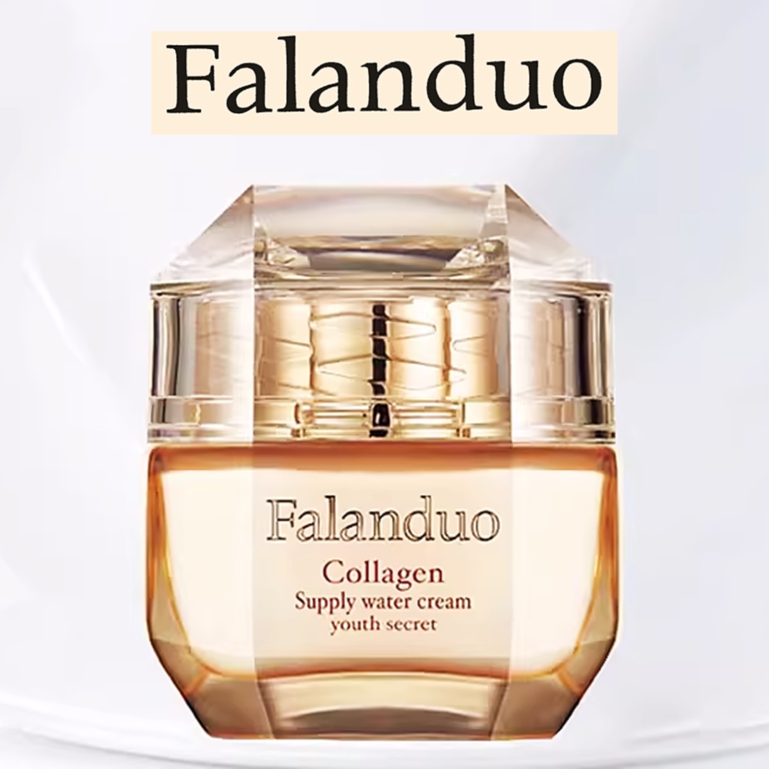 Falanduo Collagen Supply Water Cream Youth Secret Moisturizer 60g ครีมบำรุงผิวหน้าสูตรคอลลาเจนเข้มข้นเพื่อผิวหน้ากระจ่างใสริ้วรอยแลดูจางลงจากสารสกัดธรรมชาติ