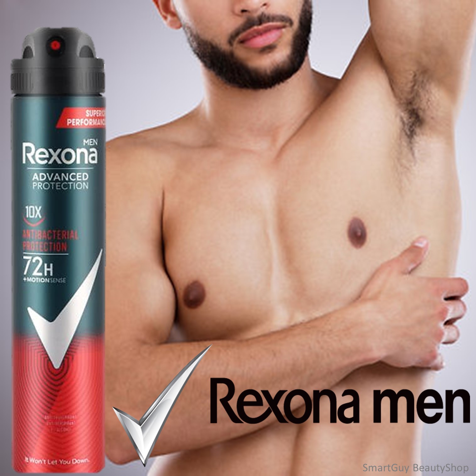 Rexona Men Advanced Protection Antibacterial Protection Deodorant Spray 200ml สเปรย์ระงับกลิ่นกายกลิ่นหอมพิเศษสำหรับผู้ชายสินค้านำเข้าจากต่างประเทศพร้อมส่ง