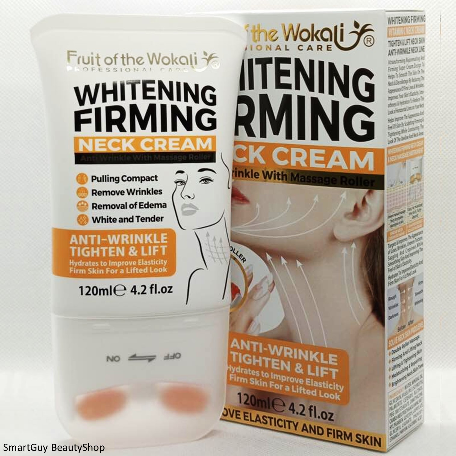 WOKALI Vitamin C FIRMING LIFTING NECK CREAM 120ml ผลิตภัณฑ์บำรุงผิวบริเวณลำคอสูตรพิเศษจากต่างประเทศของแท้พร้อมส่ง