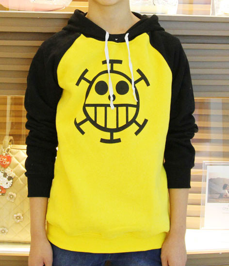เสื้อฮู้ดวันพีช ลอว์ (รุ่นหนาเชือกขาว)