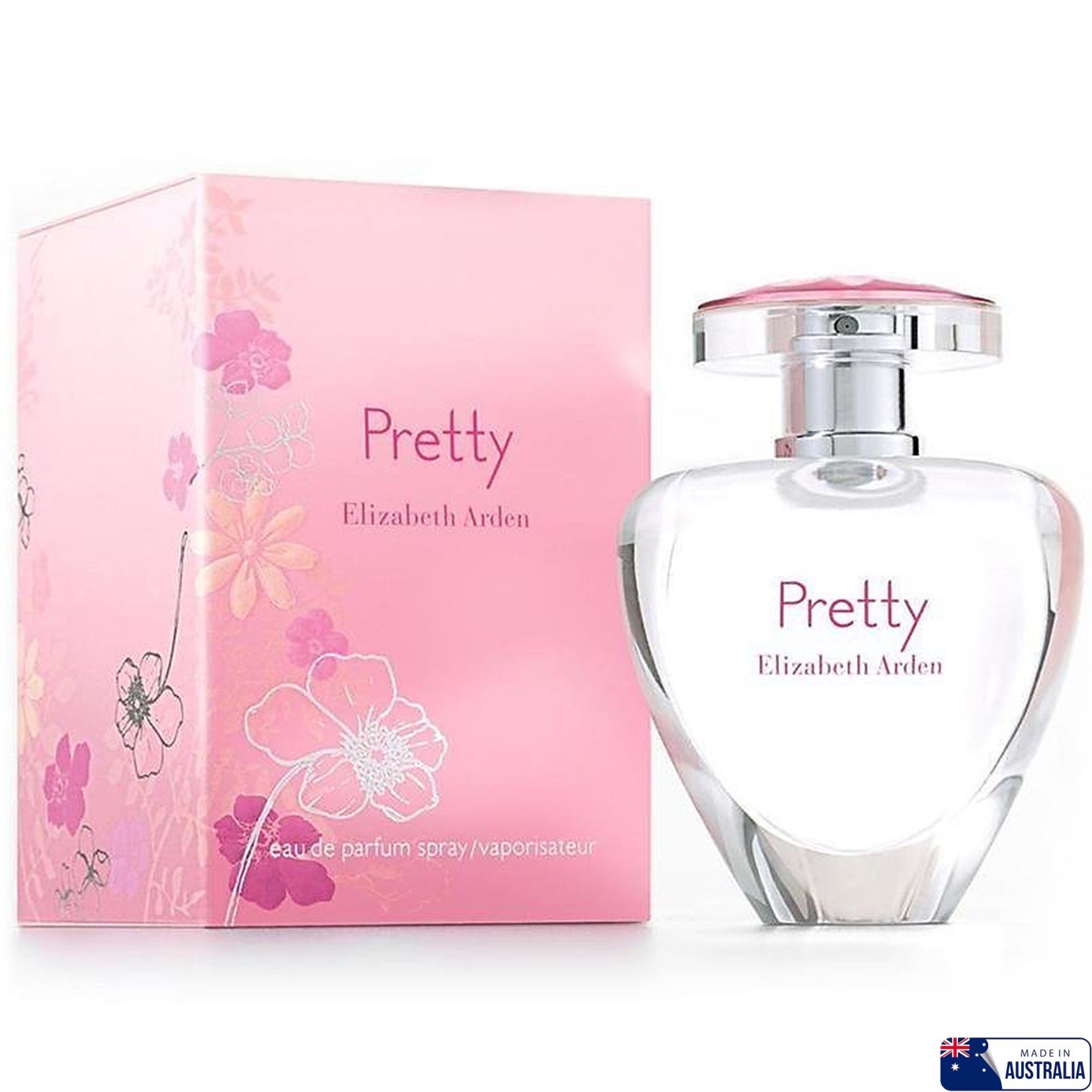 Elizabeth Arden Pretty EDP for Women 100ml น้ำหอมผู้หญิงกลิ่นหอมสุดพิเศษรับประกันลิขสิทธิ์ของแท้นำเข้าจากออสเตรเลียพร้อมส่ง