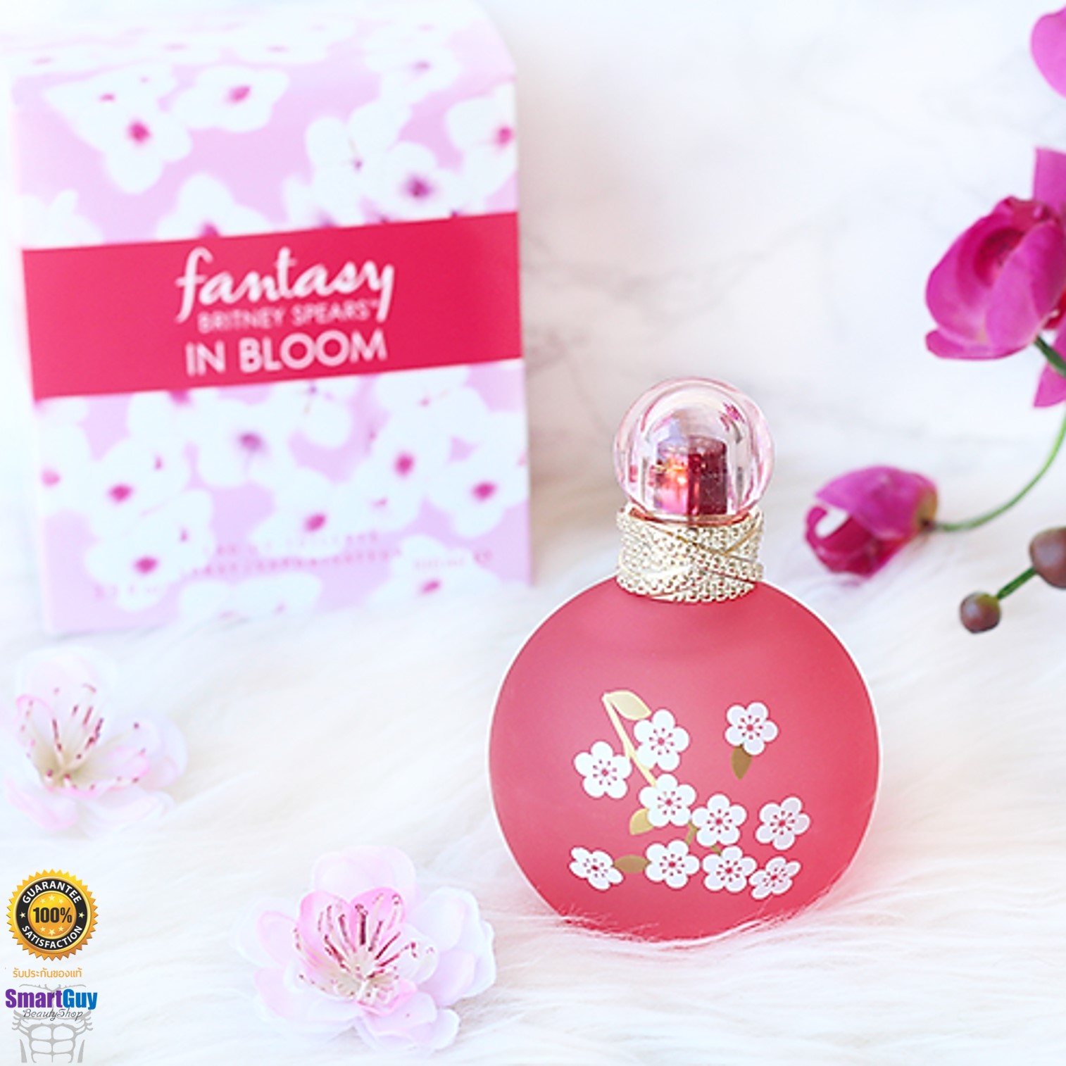 Britney Spears Fantasy In Bloom Eau De Toilette Spray Vaporisateur 100ml. น้ำหอมลิขสิทธิ์แท้จากนักร้องสาวบริทนีย์ สเปียรส์กลิ่นหอมหวานหรูหราไฮโซสุดเซ็กซี่สำหรับสาวที่มาพร้อมความมั่นใจผสานความเซ็กซี่ สินค้านำเข้าของแท้ 100%