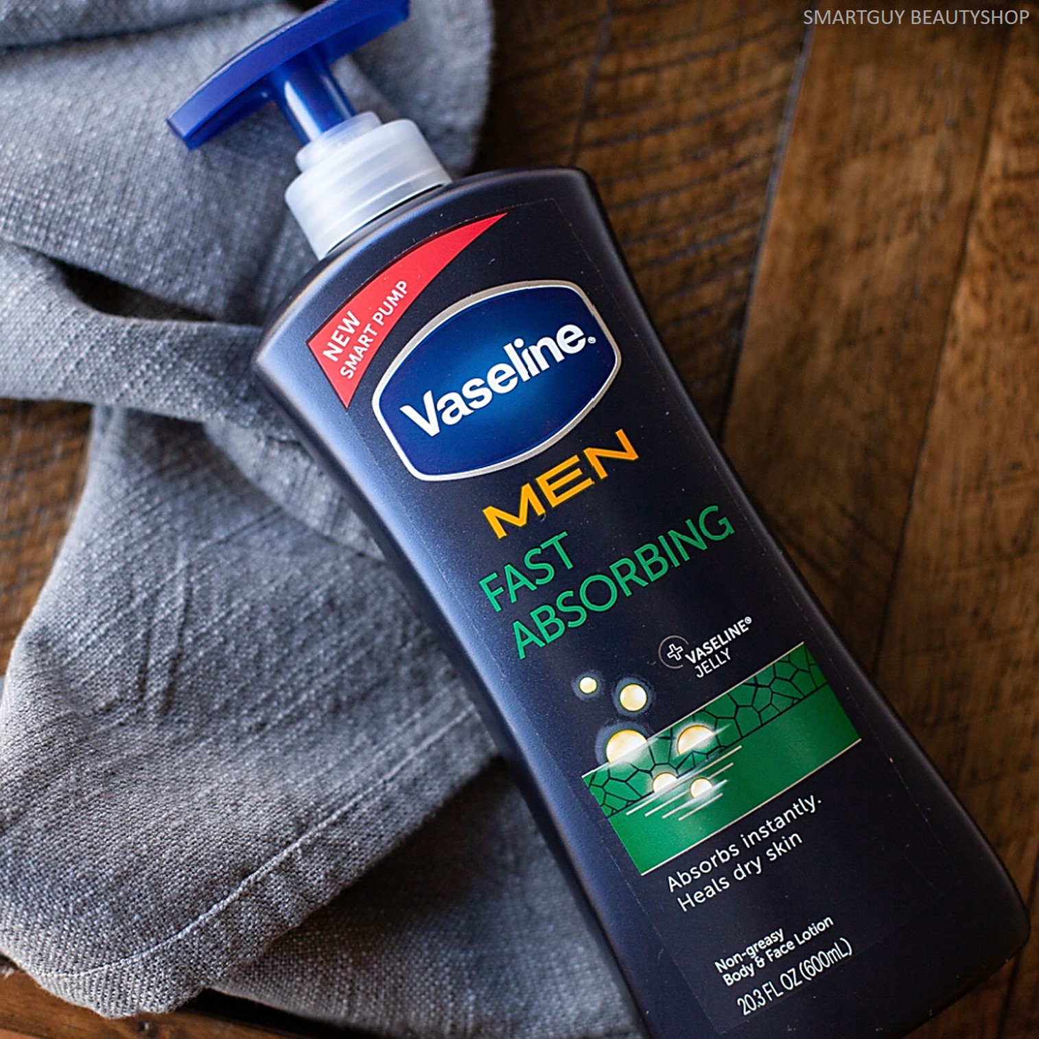 Vaseline Men Healing Moisture Body Lotion Fast Absorbing 600ml โลชั่นบำรุงผิวกายสำหรับผู้ชายสูตรพิเศษจากวาสลีนเม็นสินค้านำเข้าจากต่างประเทศ