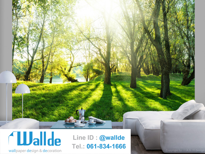 สั่งพิมพ์วอลเปเปอร์ ลายป่าไม้ 0005