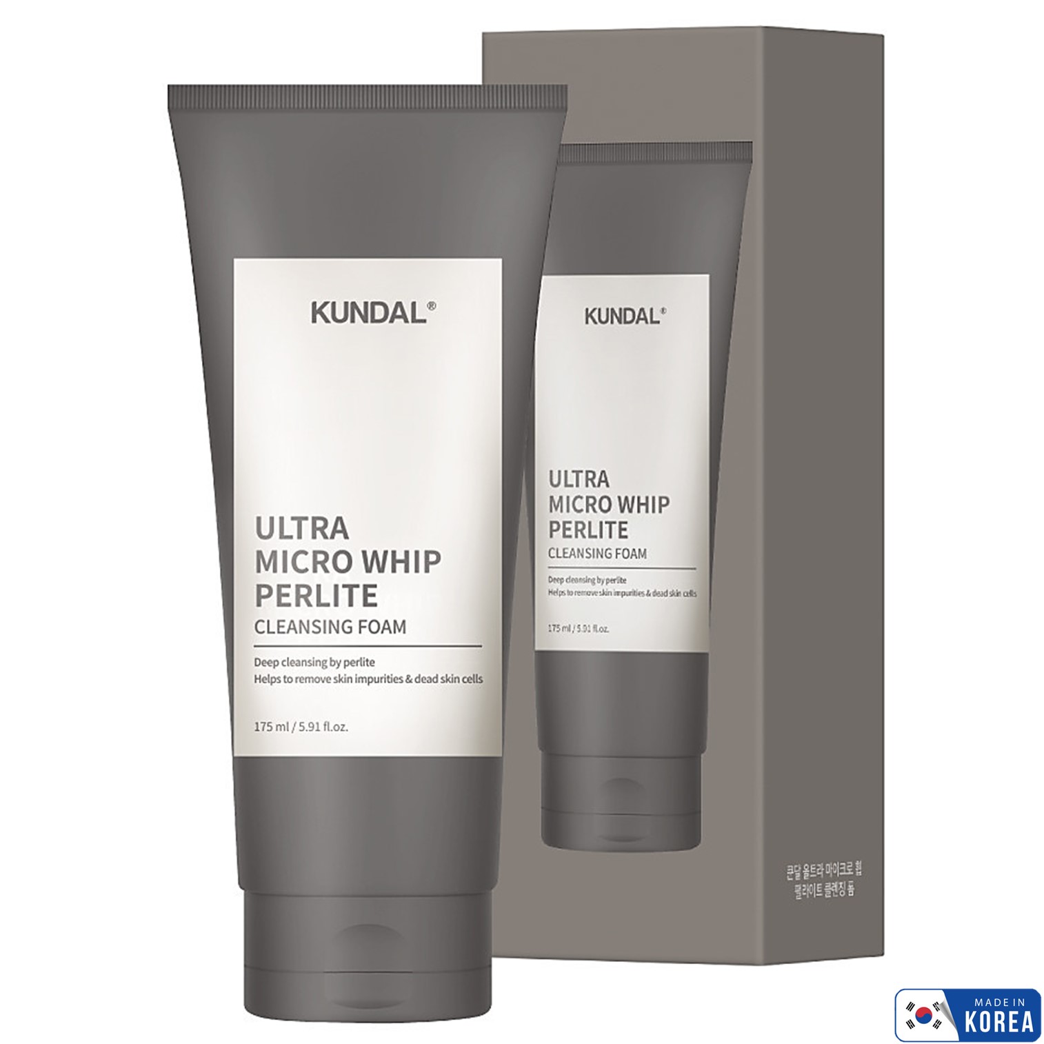 Kundal Ultra Micro Whip Perlite Cleansing Foam 175ml คลีนซิ่งโฟมทำความสะอาดผิวหน้าสูตรพิเศษจากเกาหลีของแท้พร้อมส่ง