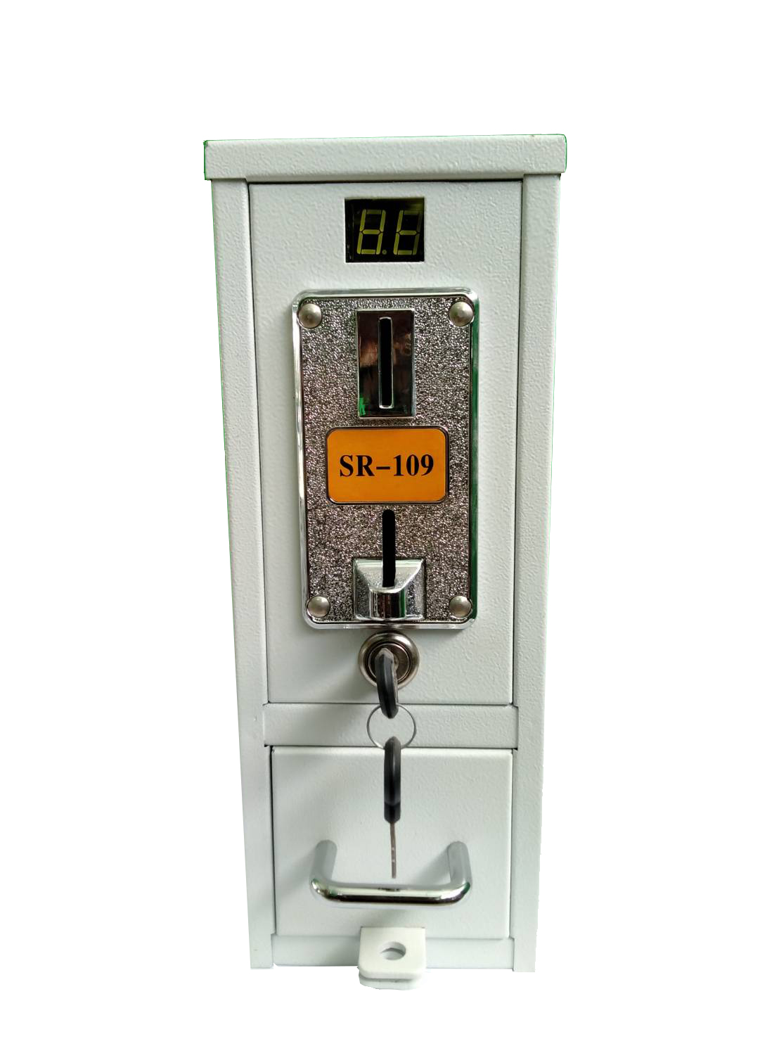 กล่องหยอดเหรียญเครื่องซักผ้ารับเหรียญ5เหรียญ10