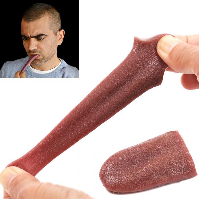 ลิ้นปลอม เหมือนจริงสำหรับแกล้งคน - fake tongue ของเล่นแกล้งคน