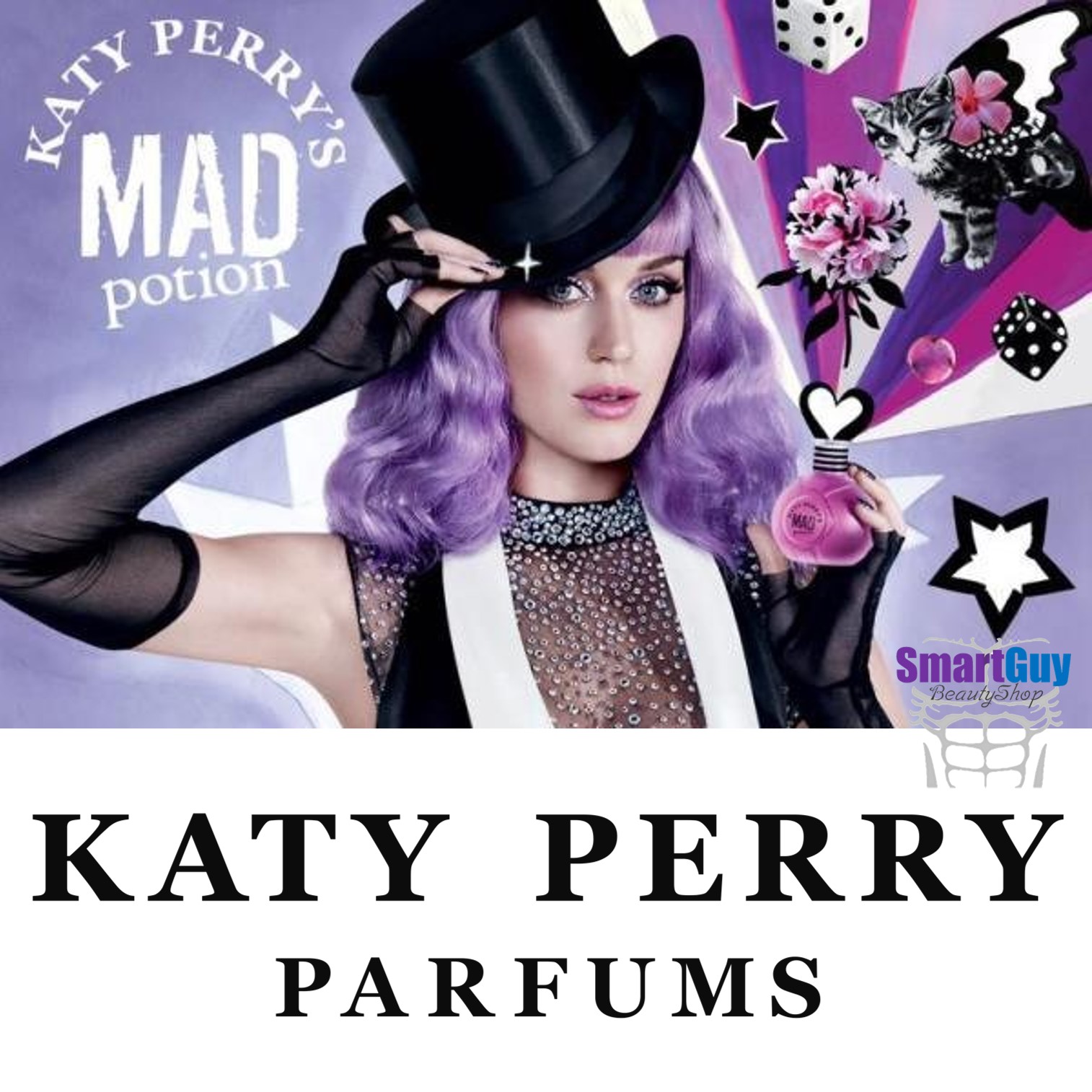 KATY PERRY’S MAD POTION Eau De Parfum Natural Spray Vaporisateur 100ml. น้ำหอมลิขสิทธิ์แท้จากนักร้องสาวเคที่ เพอร์รี่กลิ่นหอมหวานไฮโซสุดเซ็กซี่สำหรับสาวที่มาพร้อมความมั่นใจผสานความเซ็กซี่ สินค้านำเข้าของแท้ 100%
