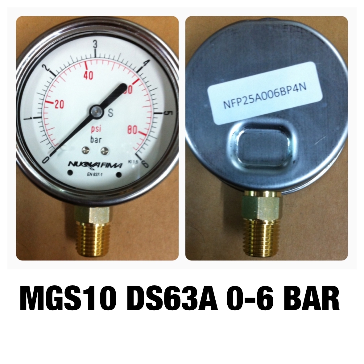 "NUOVAFIMA" PRESSURE GAUGE (เกจวัดแรงดัน)