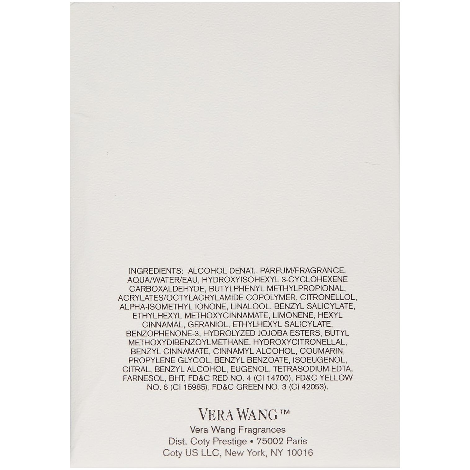 Vera Wang Eau de Parfum for Women 100ml น้ำหอมผู้หญิงกลิ่นหอมหวานเซ็กซี่สินค้านำเข้าจากต่างประเทศรับประกันลิขสิทธิ์แท้พร้อมส่ง