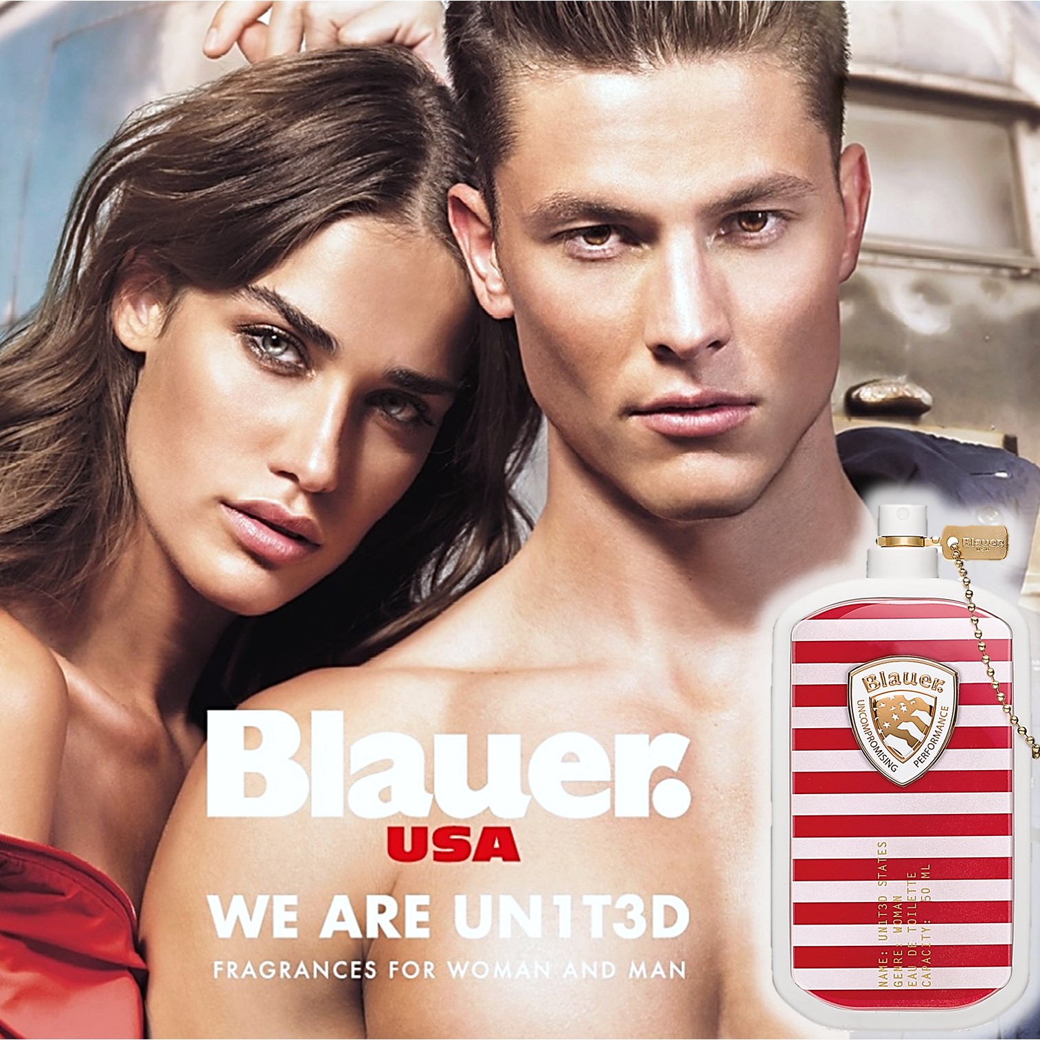 Blauer USA We Are United Fragrances For Woman And Man Eau De Toilette 100ml. Red น้ำหอมลิขสิทธิ์แท้จากอเมริกาซีรี่ส์ใหม่ล่าสุด กลิ่นหอมเซ็กซี่ไฮโซน่าหลงใหล สินค้านำเข้าของแท้ 100%