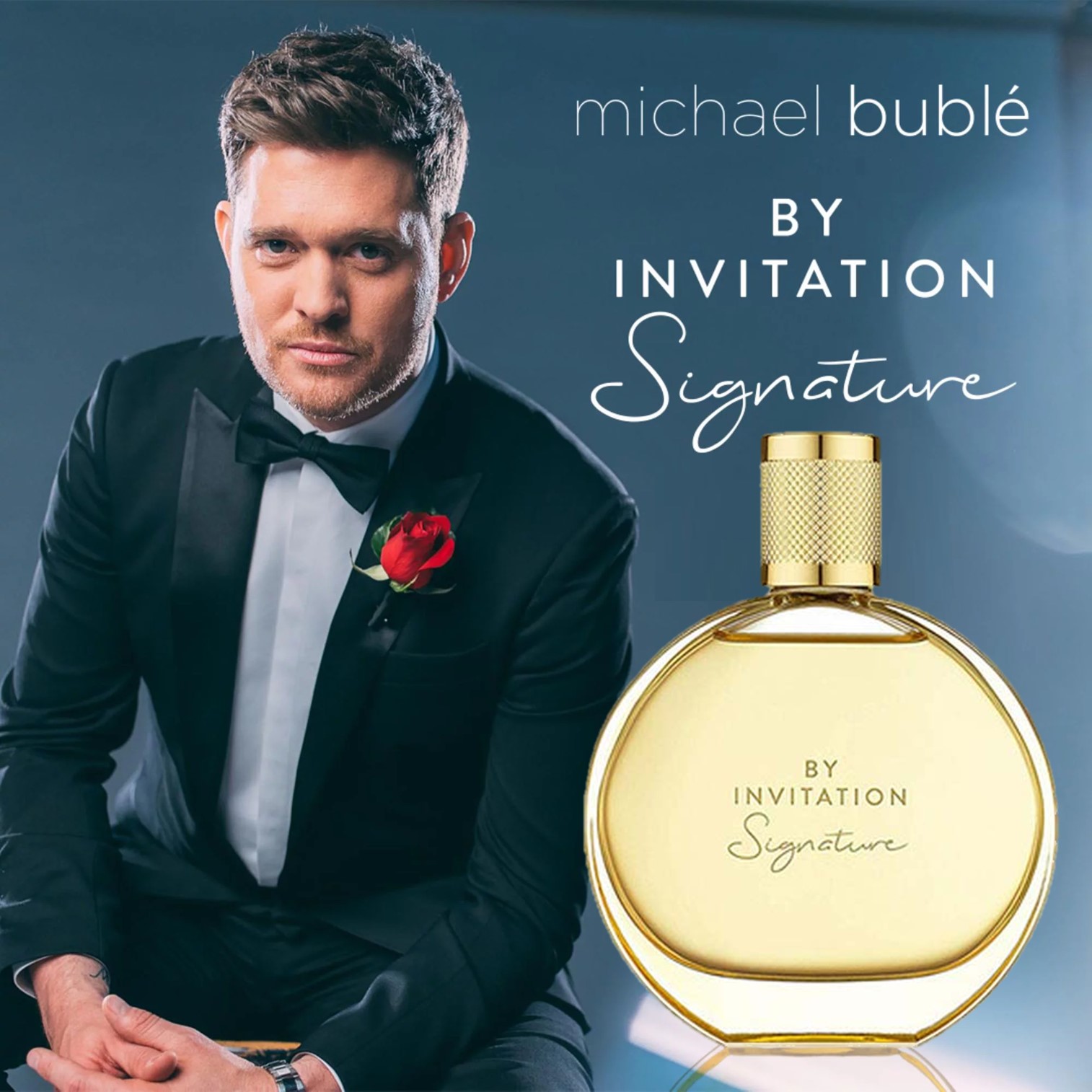 By Invitation Signature from Michael Bublé Eau de Parfum 100ml น้ำหอมผู้หญิงกลิ่นหอมหวานผสานความมั่นใจในแบบสาวเท่ห์สินค้ารับประกันลิขสิทธิ์แท้จากต่างประเทศพร้อมส่ง