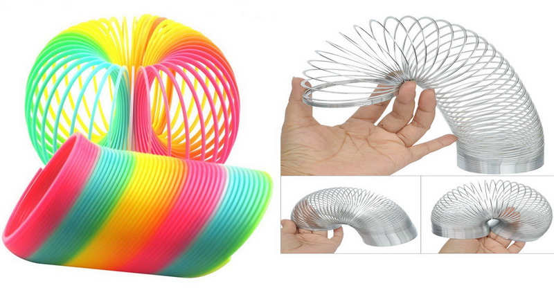 Slinky สปริง สลิงกี โลหะ ของเล่นสมัยเด็ก