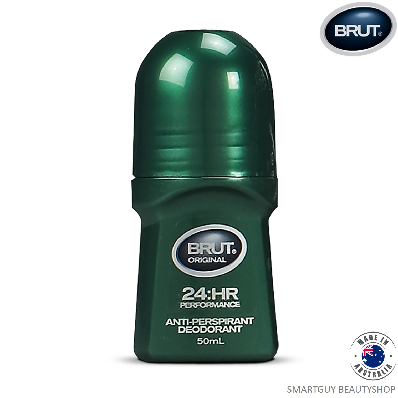 Brut ORIGINAL MENS Roll On DEODORANT Antiperspirant 50ml ผลิตภัณฑ์ลูกกลิ้งระงับกลิ่นใต้วงแขนสำหรับผู้ชายกลิ่นหอมพิเศษสินค้านำเข้าจากต่างประเทศ