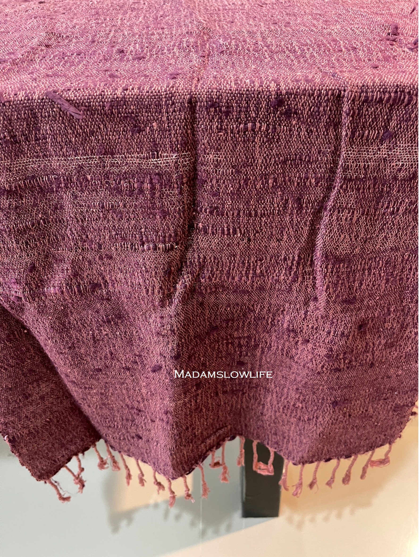 ผ้าไหมอีรี่/RUNNER ขนาด กว้าง44cm*ยาว213cm Hand made