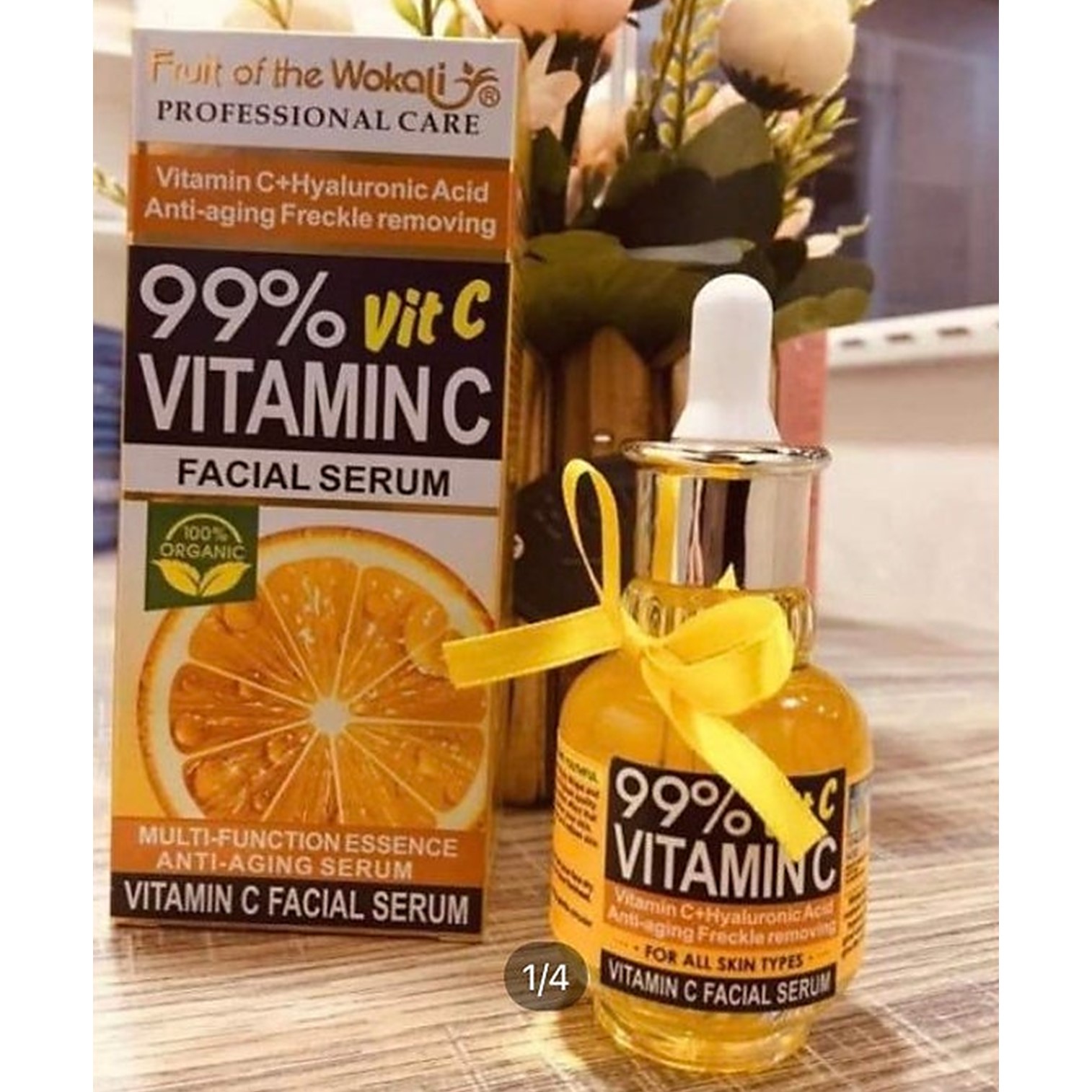 Fruit of the Wokali Vitamin C Facial Serum 40ml เซรั่มวิตามินซีบำรุงผิวหน้าสูตรพิเศษจากสารสกัดธรรมชาติสินค้านำเข้าจากต่างประเทศของแท้พร้อมส่ง