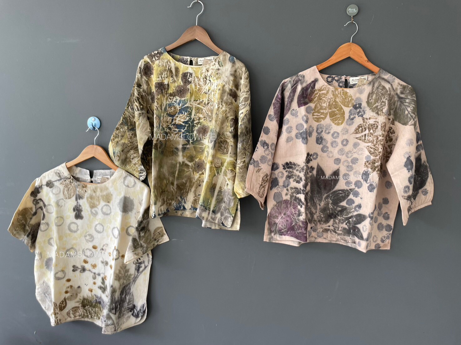 เสื้อลินิน ECO Print Size อก 44 นิ้ว