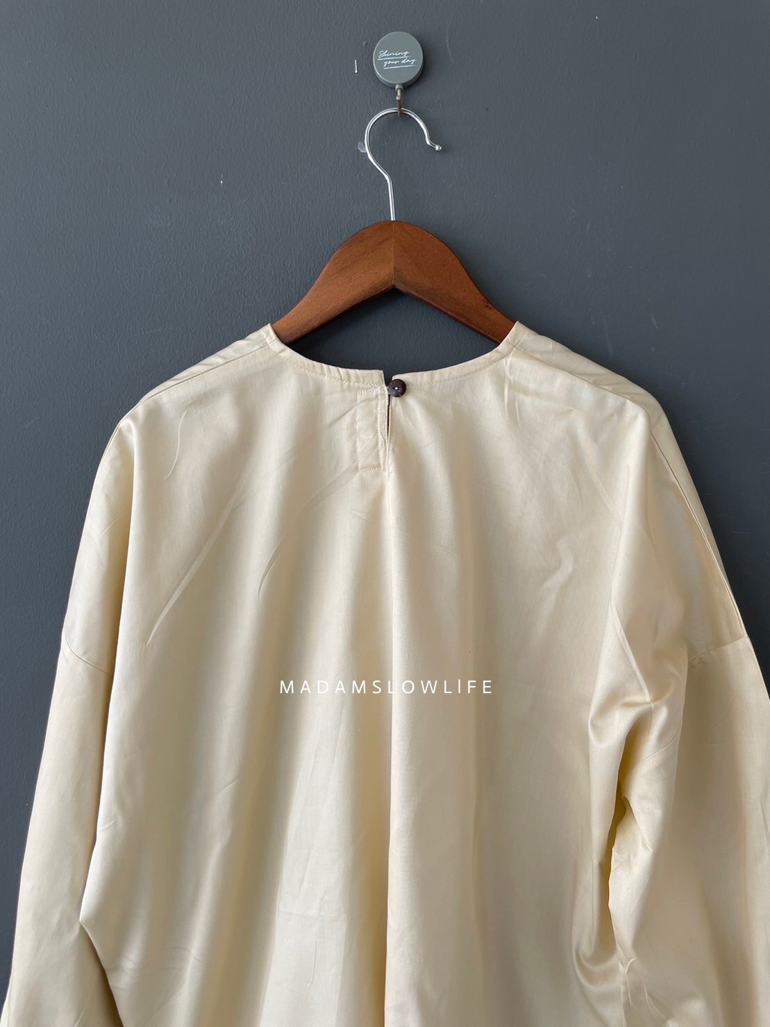 เสื้อทรงแขนเกาหลี เนื้อผ้าคอตตอนซาตินพรีเมียม