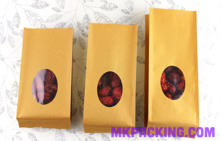 ถุงขยายข้าง มีช่องวงรีด้านหน้า ขนาด 10 * 24 + 6CM