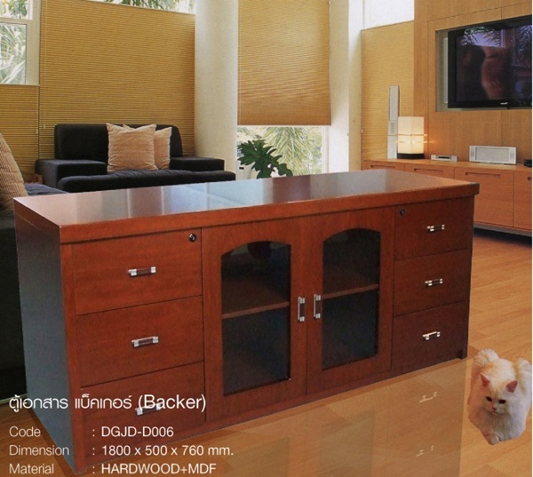 ตู้โชว์ ตู้เก็บเอกสาร ขนาด 180x50x76 ซม. รุ่น Backer