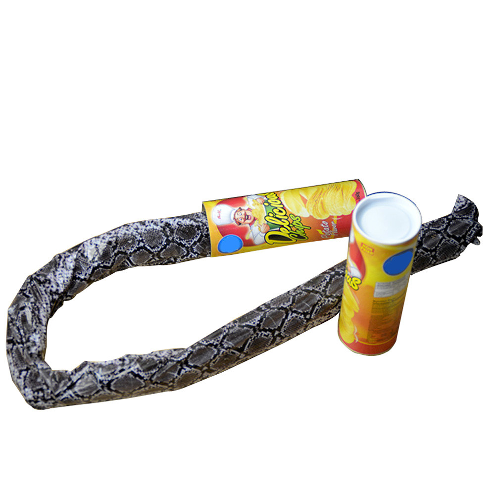 ของเล่นแกล้งคน งูปลอม กระป๋องมันฝรั่งงูเด้ง Potato Chip snake Prank