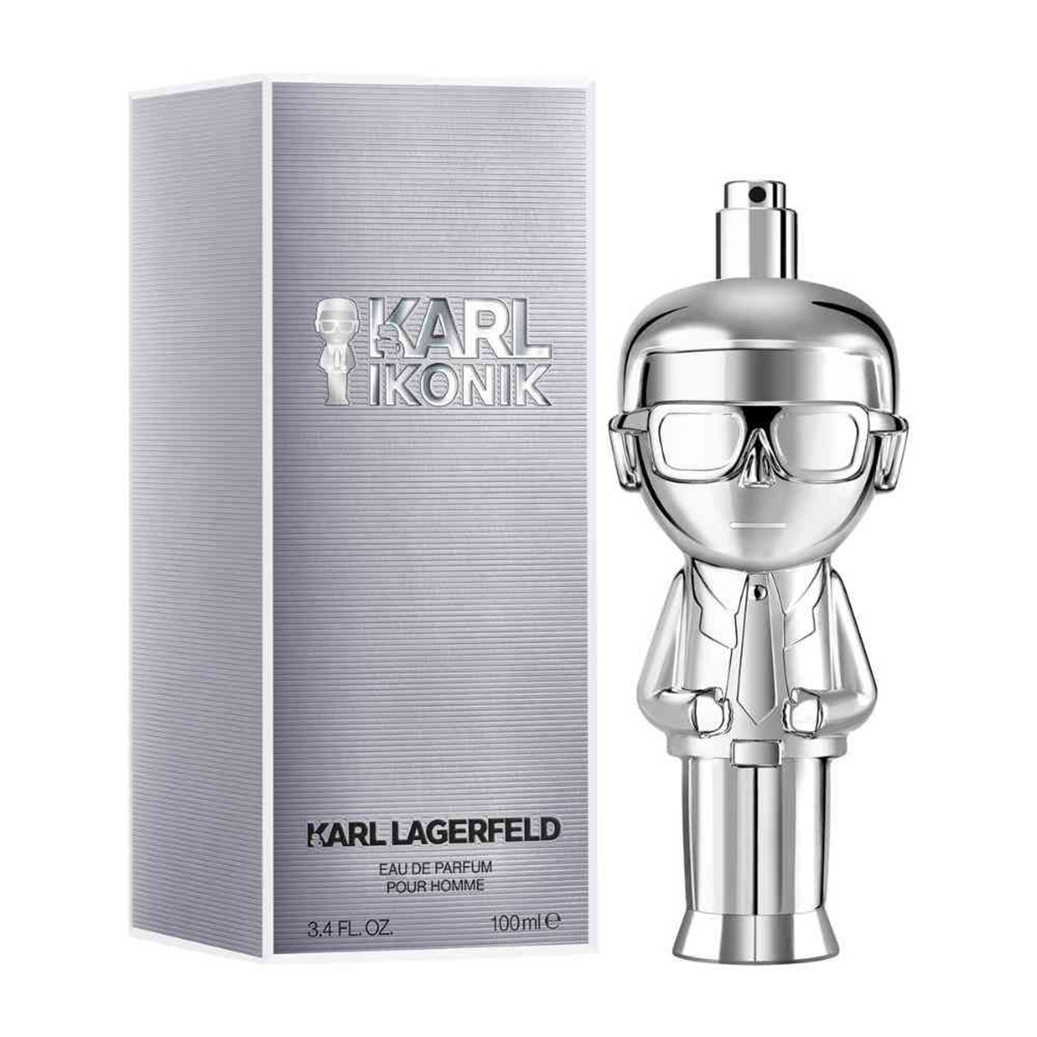 KARL LAGERFELD IKONIC POUR HOMME 100ML Silver น้ำหอมผู้ชายกลิ่นหอมคลาสสิคผสานความทันสมัยสินค้านำเข้าจากต่างประเทศพร้อมส่ง