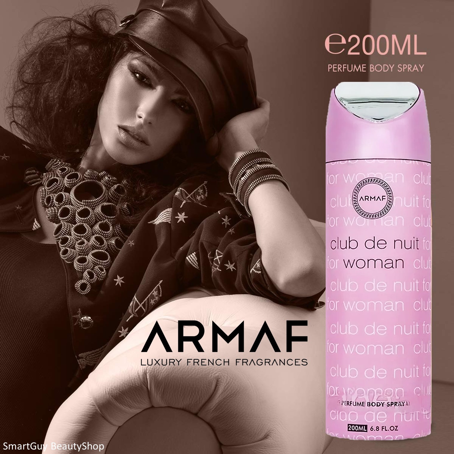 Armaf Club De Nuit Perfume Body Spray For Women 200ml สเปรย์น้ำหอมระงับกลิ่นกายกลิ่นหอมสุดพิเศษสำหรับผู้หญิงสินค้านำเข้าจากต่างประเทศของแท้พร้อมส่ง
