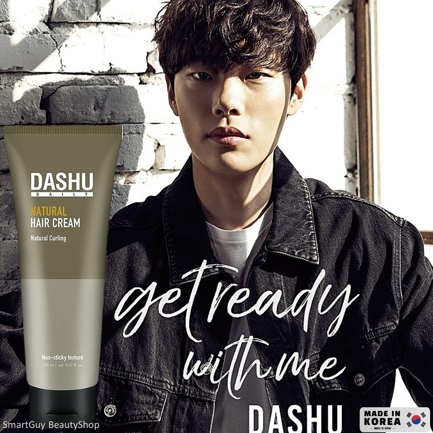 DASHU Natural Hair Cream 150ml ผลิตภัณฑ์จัดแต่งทรงผมสำหรับผู้ชายสูตรพิเศษเพื่อผมอยู่ทรงเป็นธรรมชาติจากเกาหลีของแท้พร้อมส่ง