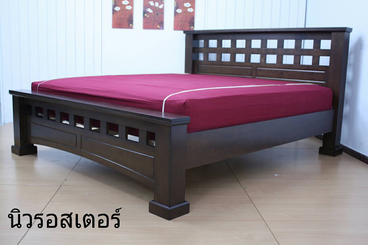 เตียงไม้ยางพารา รุ่นนิวรอสเตอร์